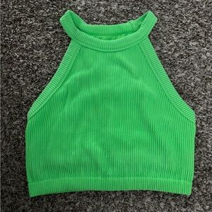 Aerie Bright Green Ribbed Top